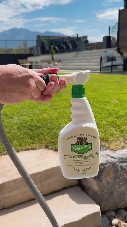 Outdoor Odor Remover -  Powerful Pet, Cat, Dog and Animal Scent Deodorizer for Yard, Turf, Kennels, Cement, Patios, Decks